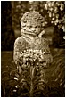 Victorian Period Boy Statue - boy-with-spring-posy-sepia.jpg click to see this fine art photo at larger size